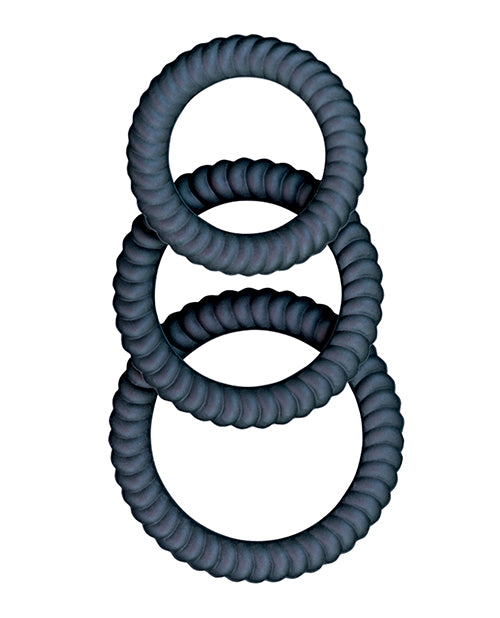 Ram Ultra Cocksweller Silicone Cock Rings - Black