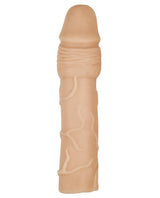 Natural Realskin Penis Xtender Vibrating Penis Extender - Vanilla