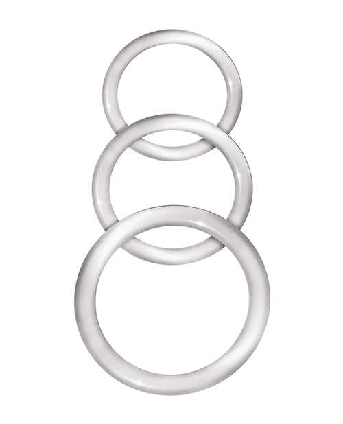 Enhancer Silicone Cock Rings - Clear