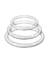 Enhancer Silicone Cock Rings - Clear