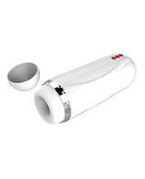 Vibrating Cocksucker Rechargeable Masturbator - White