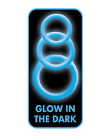 Enhancer Glow Rings Silicone Cockring - Blue