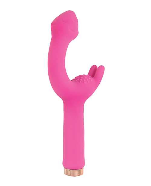 Mystique Vibrating Massagers Rechargeable Silicone G-Spot Vibrator - Pink