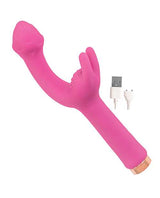 Mystique Vibrating Massagers Rechargeable Silicone G-Spot Vibrator - Pink