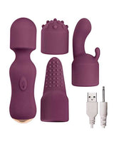 Lovers Kits Temptation Rechargeable Silicone Vibrator - Eggplant