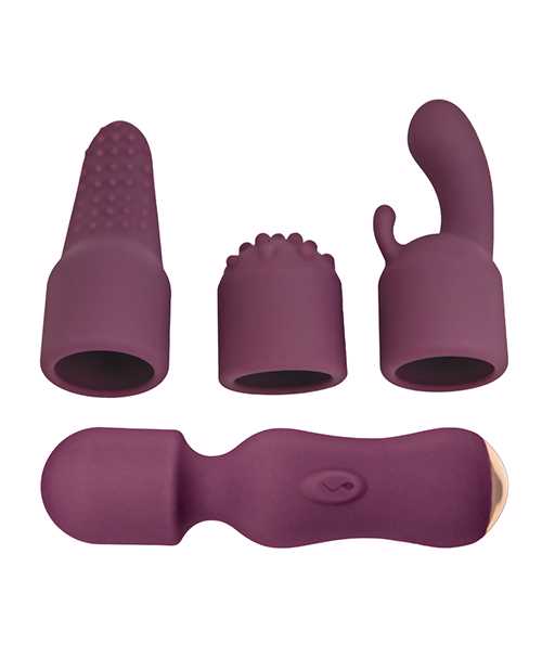 Lovers Kits Temptation Rechargeable Silicone Vibrator - Eggplant