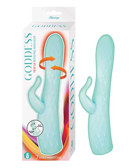 Goddess Heat-up & Rotating Vibrator - Aqua