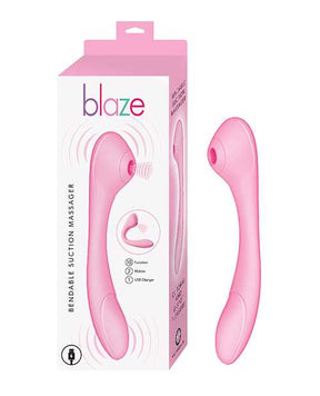 Blaze Bendable Suction Massager - Pink