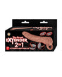 The Great Extender 2 in 1 7" Extender & Masturbator - Brown