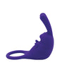 Natalie's Toy Box The Cock Hopper Cock Ring & Bullet Vibrator - Purple