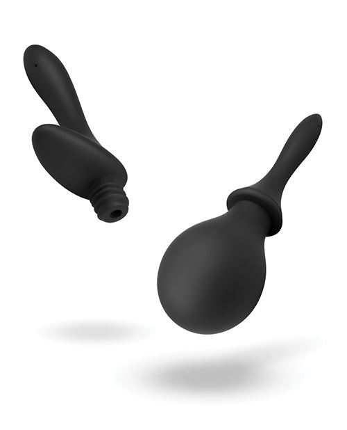 Nexus Anal Douche Set with Silicone Tips - Black