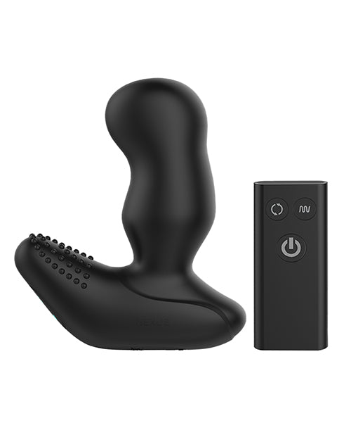 Nexus Revo Extreme Rechargeable Silicone Remote Control Rotating Prostate Massager with Remote Control - Black