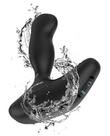 Nexus Revo Stealth Rechargeable Silicone Rotating Prostate Massager with Remote Control - Black