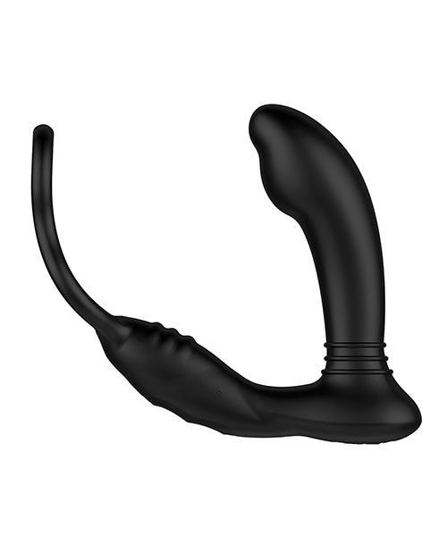 Nexus Simul8 Stroker Edition Rechargeable Silicone Dual Anal and Cock/Ball Ring with Remote Control - Black