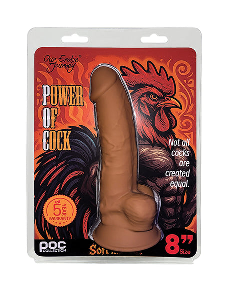 Power of Cock 8" Dildo - Tan