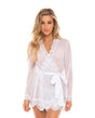 Provence Short Robe - White L/XL