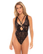 Favor Soft Cup Lace Teddy Black L/XL