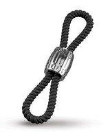 Rebel Two Loop Heavy Rope Cock Lasso - Black
