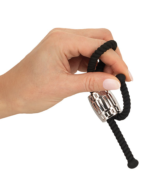 Rebel Heavy Rope Cock Lasso - Black