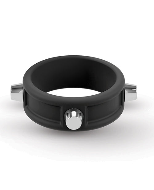 Rebel Cock Ring w/Stubs - Black