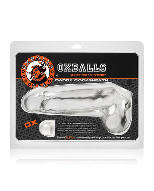 Oxballs Daddy Cock Sheath - Clear