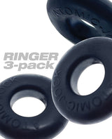 Oxballs Ringer Plus+ Silicone Cock Ring (3 Pack) - Night Edition