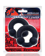 Oxballs Ultraballs Cock Ring Set (2 pack)- Night Edition