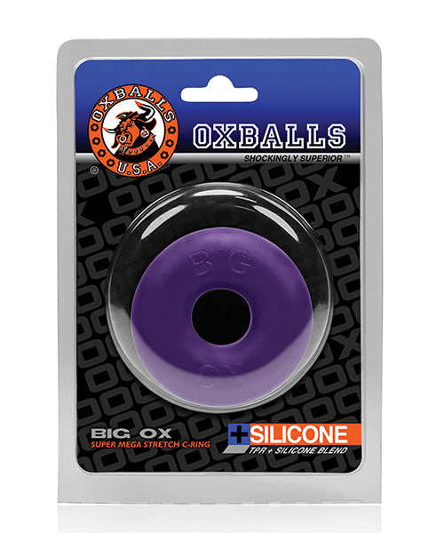 Oxballs Big Ox Super Mega Stretch Silicone Cock Ring - Purple