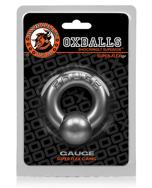 Oxballs Gauge Super Flex Cock Ring - Silver