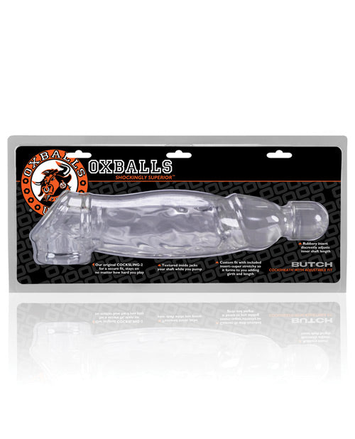 Oxballs Butch Cock Sheath Penis Extender - Clear