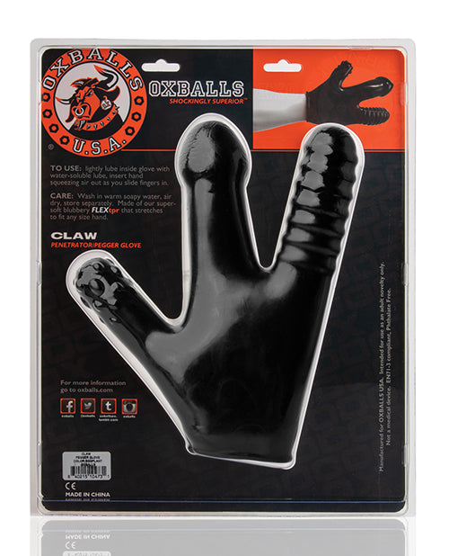 Oxballs Claw Penetrator and Pegger Glove - Black