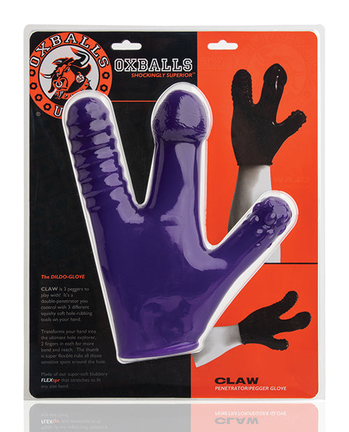 Oxballs Claw Penetrator and Pegger Glove - Purple