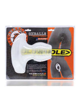 Glowhole 2 Light Up Hollow Silicone Buttplug - Large - Cool Ice