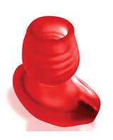 Glowhole 2 Hollow Buttplug with LED Insert - Large - Red Morph