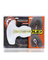 Glowhole 1 Light Up Hollow Silicone Buttplug - Small - Cool Ice