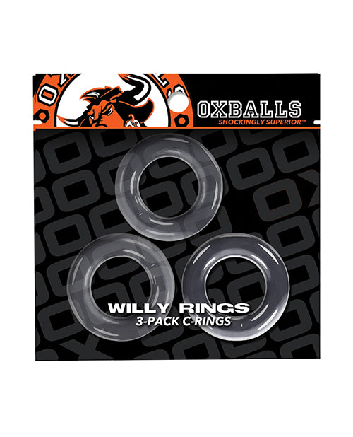 Oxballs Willy Rings Cock Rings (3 pack) - Clear