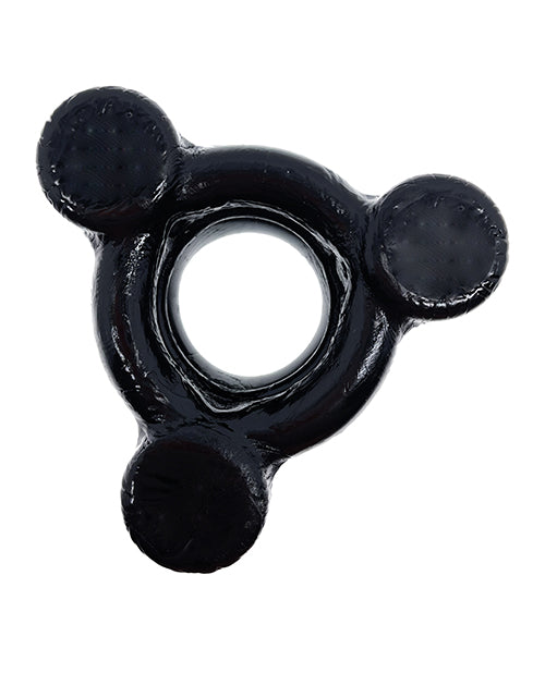 Oxballs Buzz Squeeze Vibrating Ballstretcher - Black