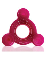 Oxballs Heavy Squeeze Ballstretcher with Stainless Steel Weights - Hot Pink