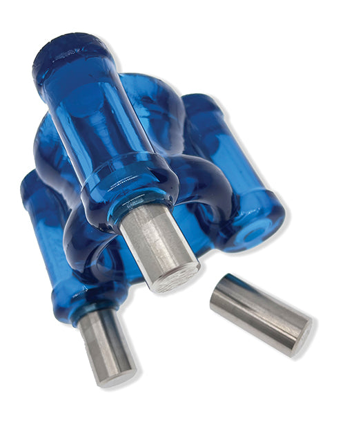 Oxballs Heavy Squeeze Ballstretcher with Stainless Steel Weights - Space Blue