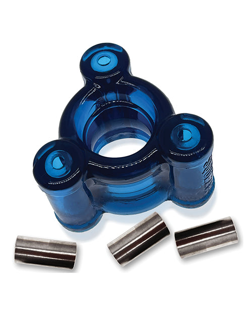 Oxballs Heavy Squeeze Ballstretcher with Stainless Steel Weights - Space Blue