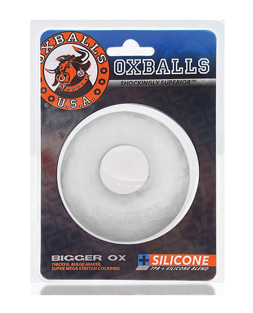 Oxballs Bigger Ox Silicone Cock Ring - Clear Ice