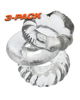 Oxballs Bonemaker Cock Ring Kit (3 pack) - Clear