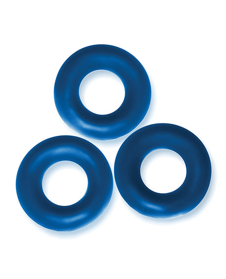 Oxballs Fat Willy 3 Pack Jumbo Cock Rings - Space Blue