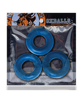 Oxballs Fat Willy Jumbo Cock Ring (3 pack) - Space Blue