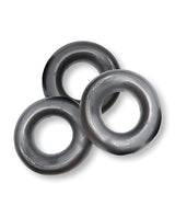 Oxballs Fat Willy Jumbo Cock Ring (3 pack) - Steel