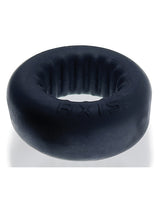 Oxballs Axis Rib Griphold Cock Ring - Black Ice