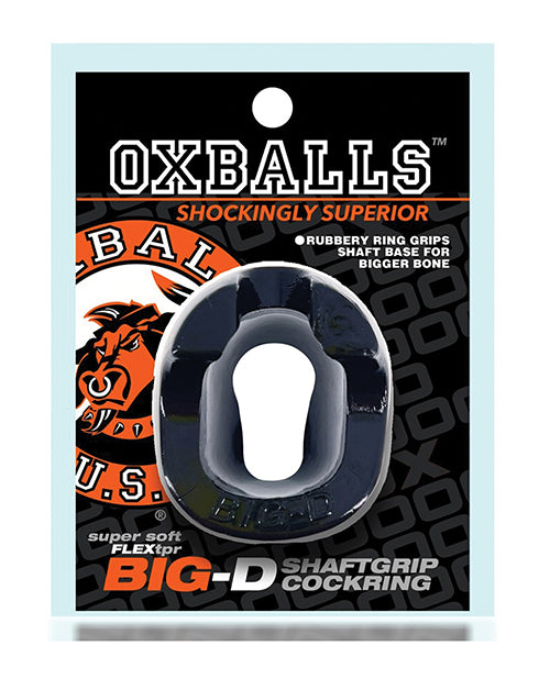 Big-D Shaft Grip Cock Ring - Black