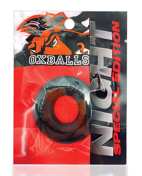 Oxballs Atomic Jock Do-Nut-2 Fatty Silicone Plus+ Cock Ring - Night Edition