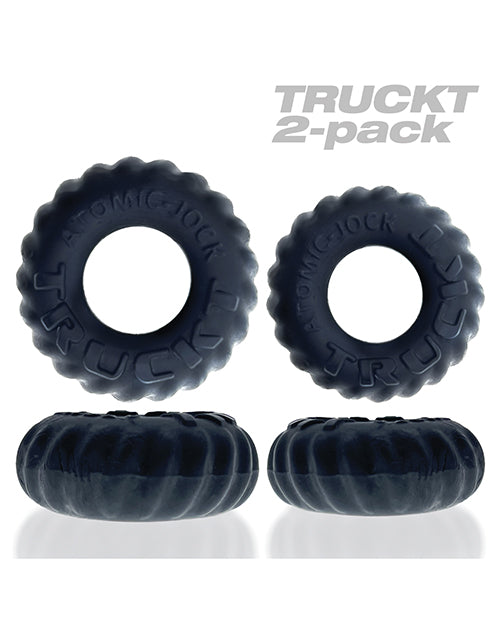 Oxballs Truckt Plus+ Silicone Cock Ring (2 pack) - Night Edition