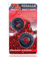 Oxballs Truckt Plus+ Silicone Cock Ring (2 pack) - Night Edition